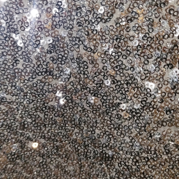 BB Dakota Black Bell Sleeve Sequin Top - Picture 9 of 12